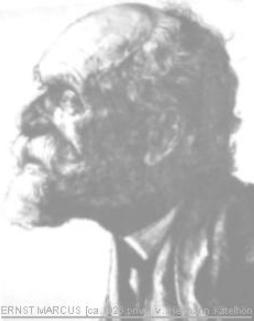 Ernst Moses Marcus (1856-1928) - nach einer Radierung v. Hermann Kätelhön (Ausschnitt)