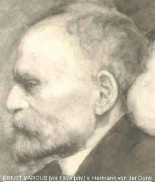 Ernst Moses Marcus (1856-1928) - Portrait (Ausschnitt;vor 1924) v. Hermann von der Dunk