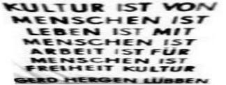 -> luebben's poetry -> CULTURE IS BY PEOPLE IS LIFE IS WITH PEOPLE IS LABOUR IS FOR PEOPLE IS FREEDOM CULTURE <- luebben's poetry <-